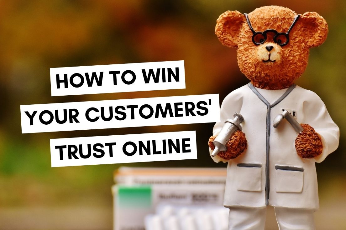 How to Win Your Customers Trust Online bear dressed as a doctor