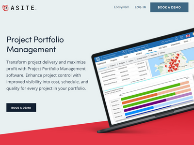 asite project management saas website screenshot